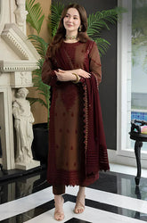 KP976 - ASIM JOFA SUMMER 3PC LAWN EMBROIDERED